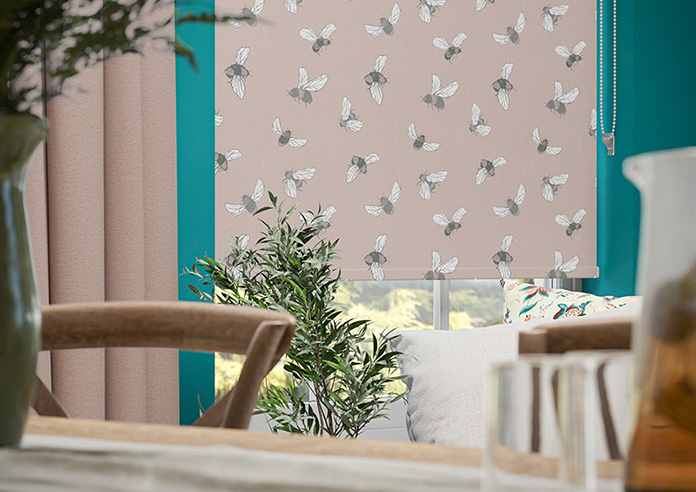 Busy Bee, Dusky Pink - Roller Blind - Image 5